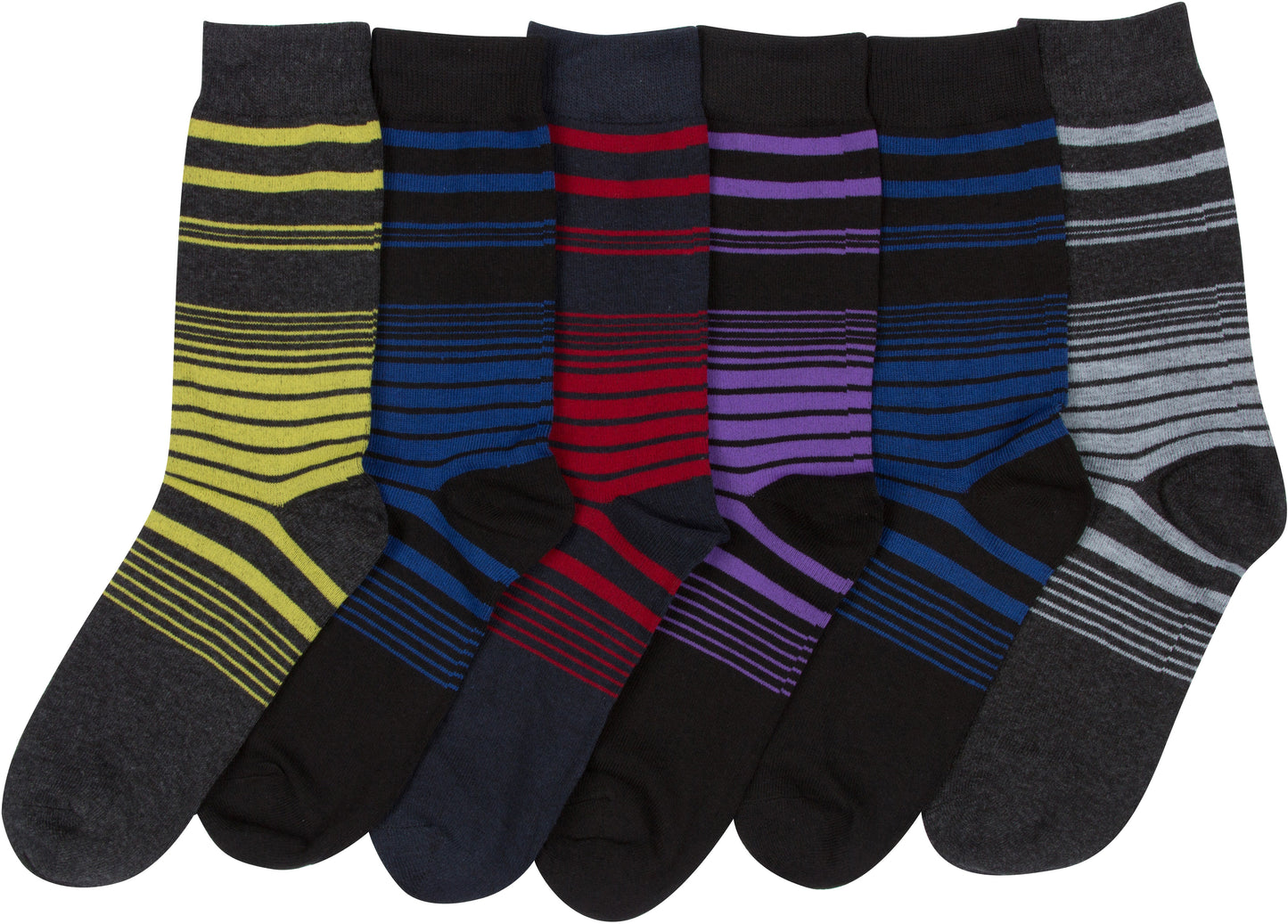 Sakkas Men's Classic Patterned Dress Socks Value 6-Pack - Concordia Style Boutique