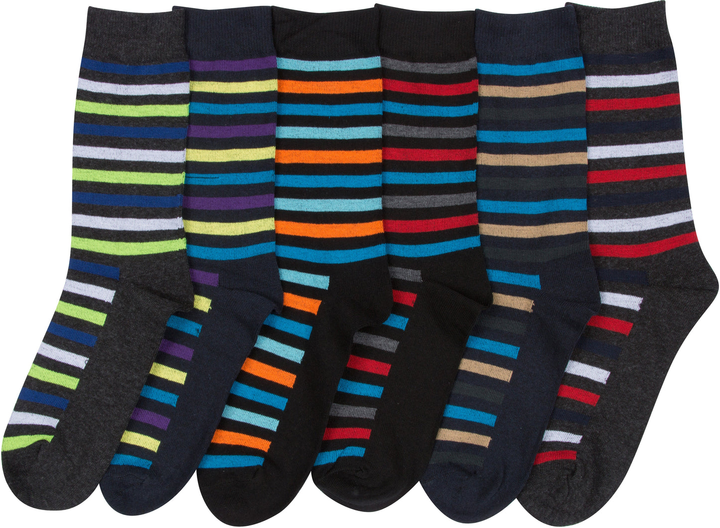Sakkas Men's Classic Patterned Dress Socks Value 6-Pack - Concordia Style Boutique