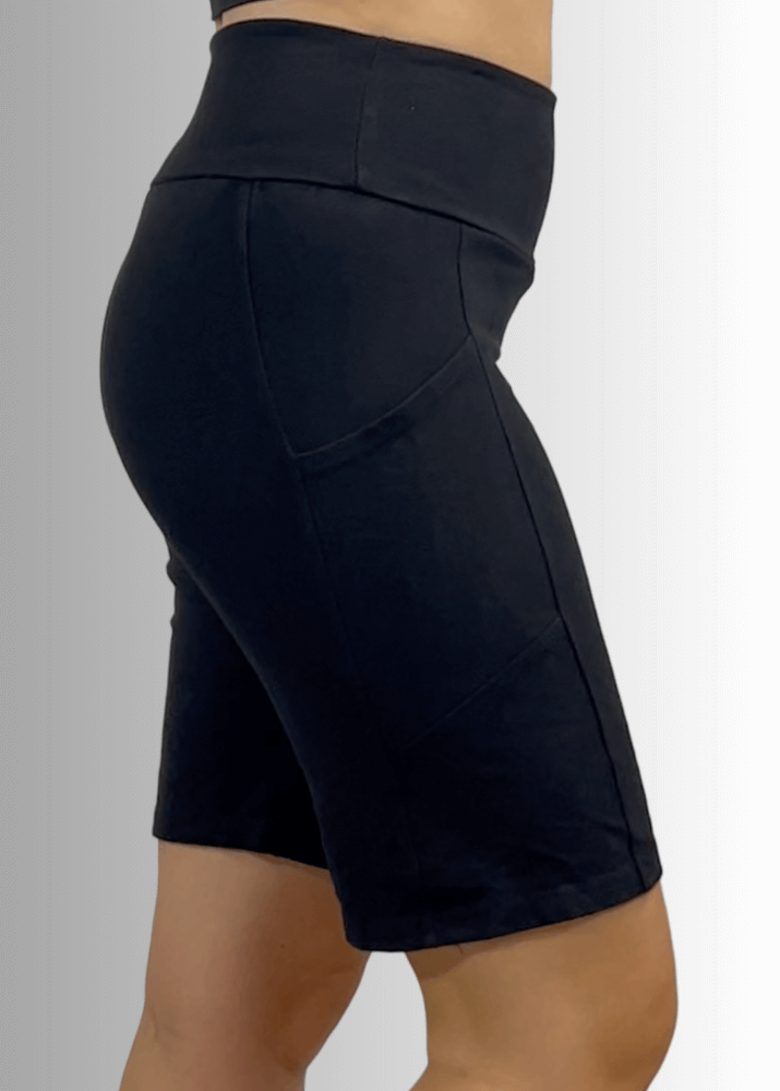 Perfect Fit Hybrid Cotton Shorts Dark Denim - Concordia Style Boutique