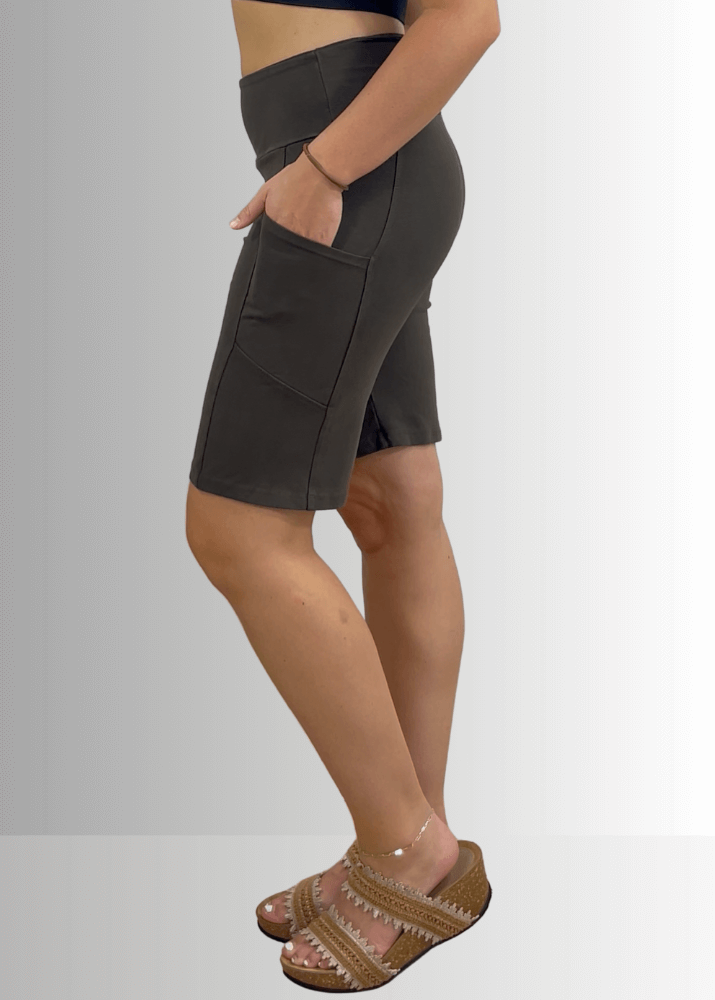 Perfect Fit Hybrid Cotton Shorts Dark Denim - Concordia Style Boutique