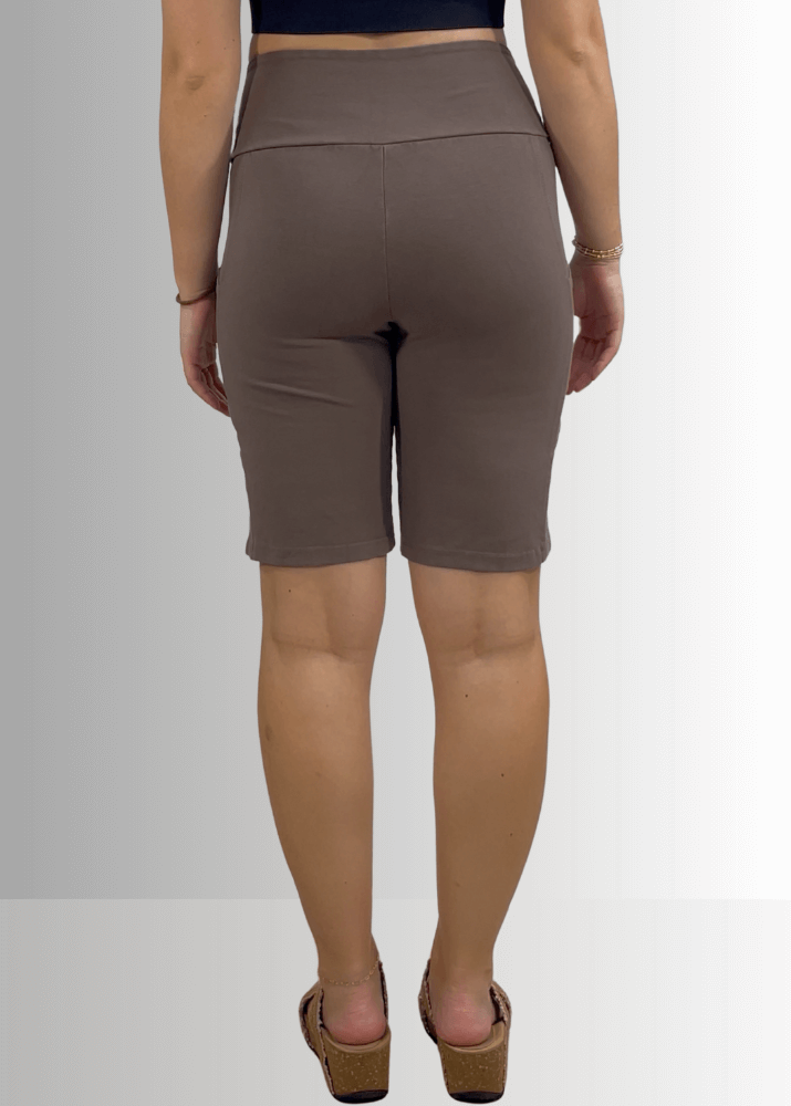 Perfect Fit Hybrid Cotton Shorts Dark Denim - Concordia Style Boutique