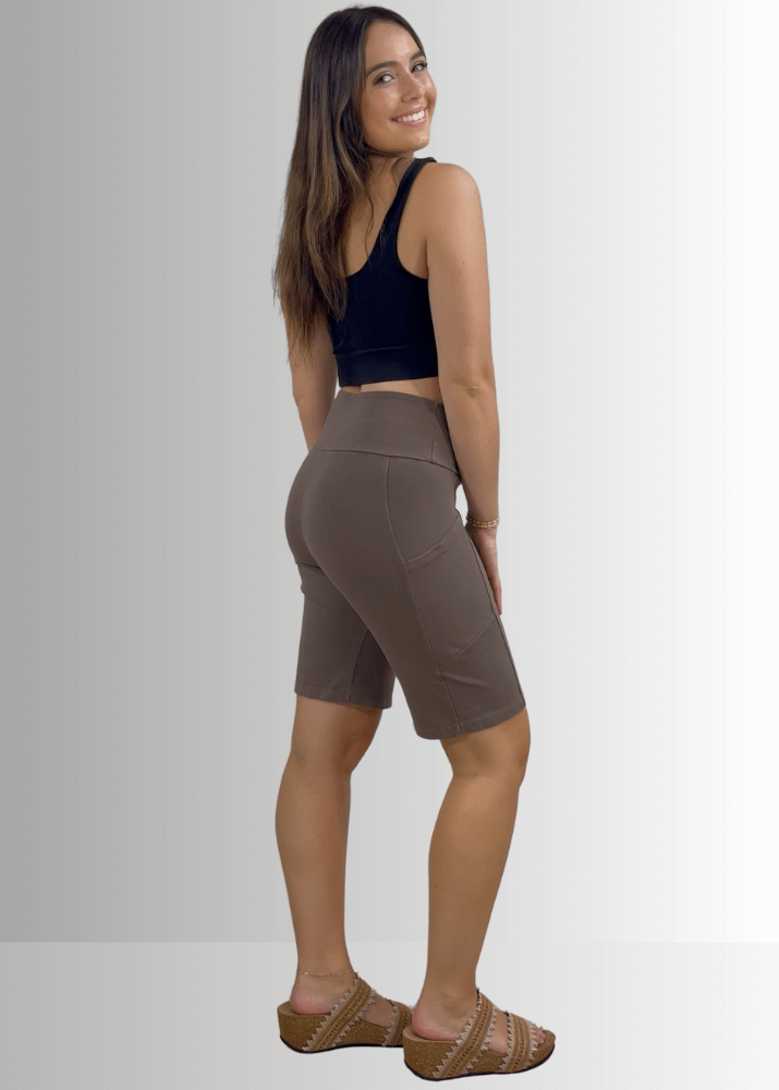 Perfect Fit Hybrid Cotton Shorts Dark Denim - Concordia Style Boutique