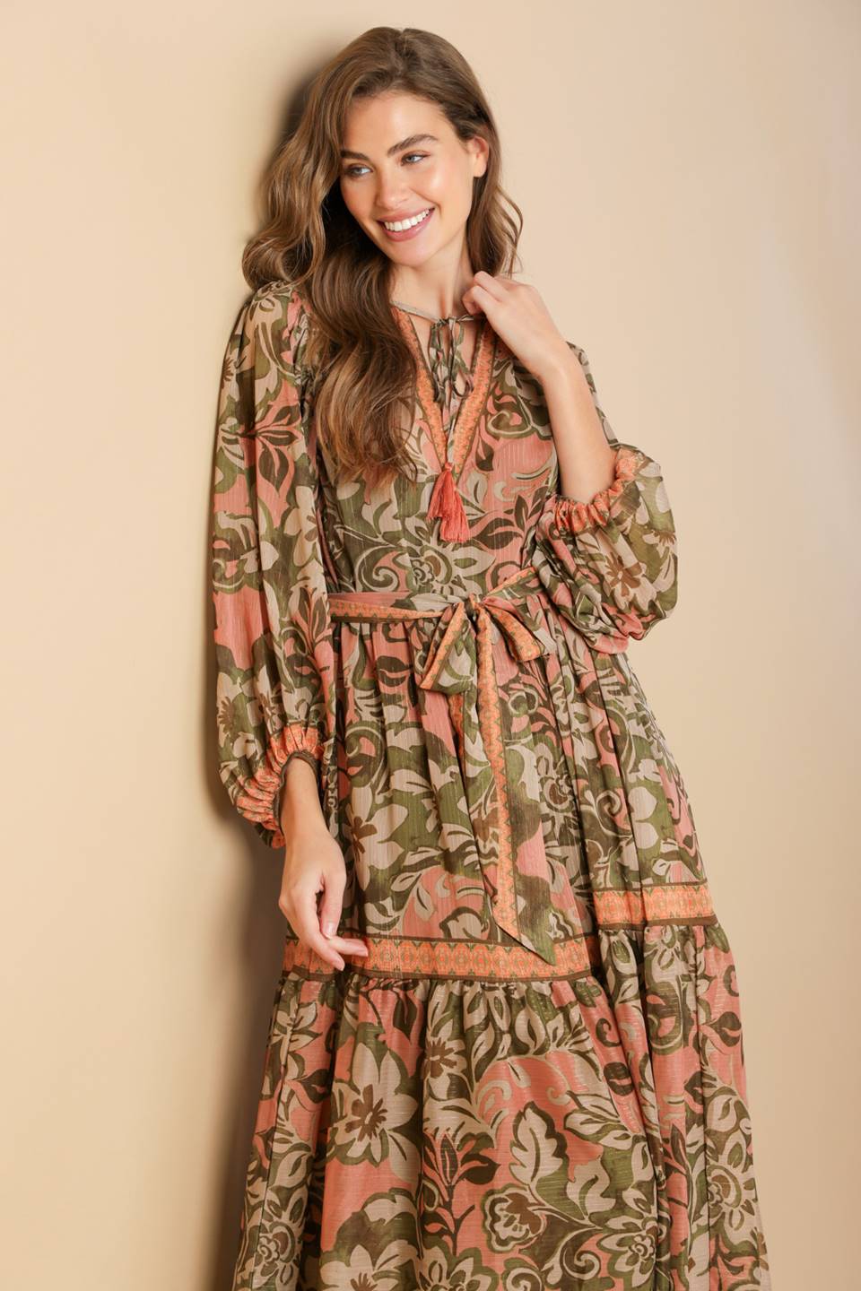 BACK AND FORTH WOVEN MIDI DRESS - Concordia Style Boutique