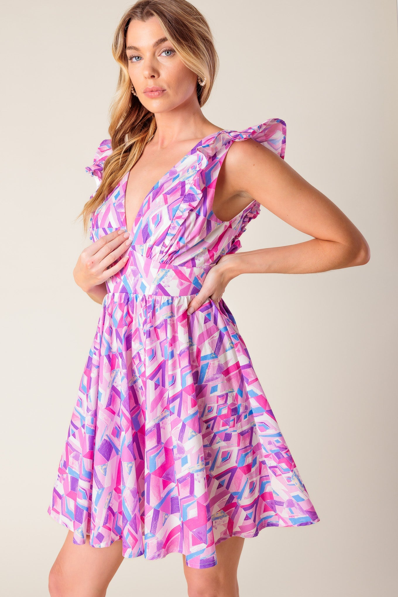 BETTER WITHOUT YOU WOVEN MINI DRESS - Concordia Style Boutique