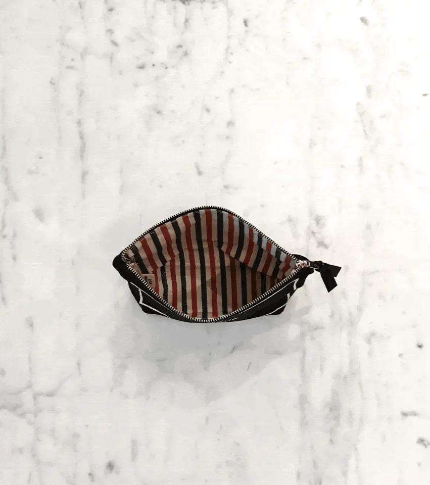 My Makeup Pouch, Coated Lining, Black - Concordia Style Boutique