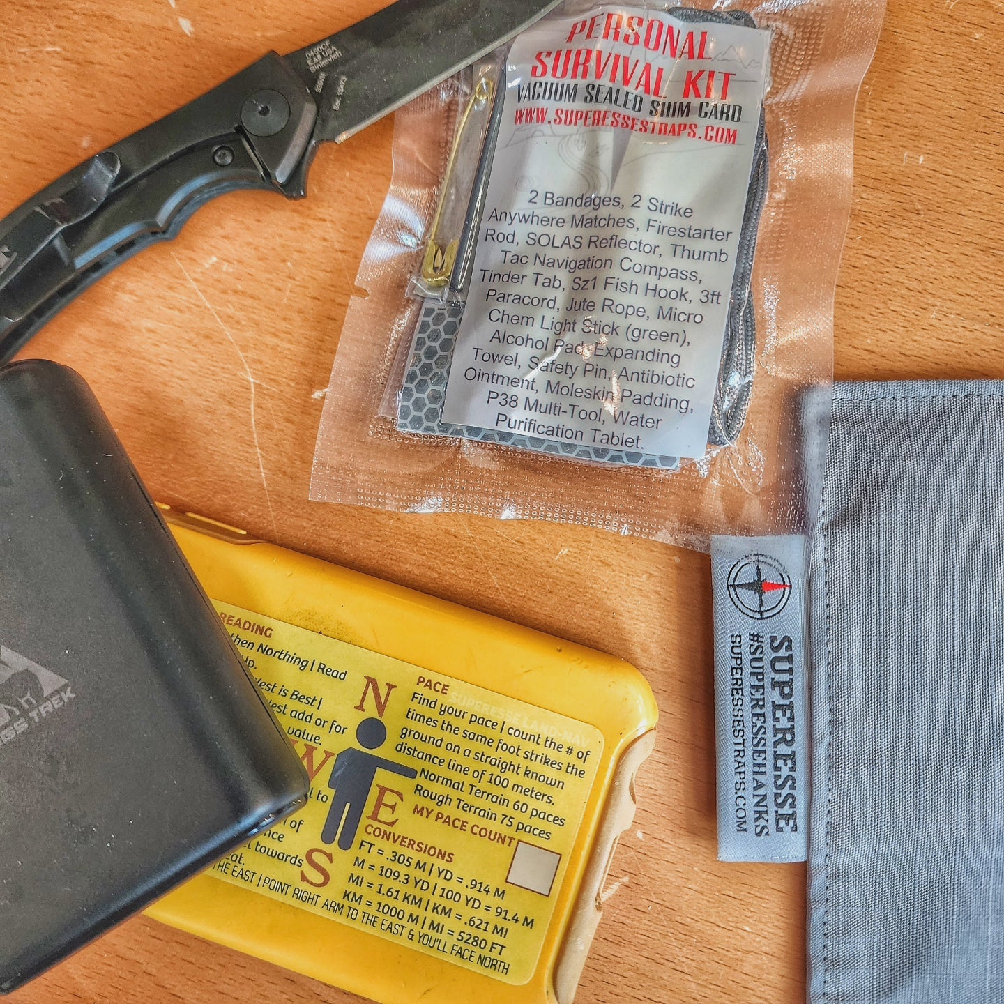 Land Nav Decal - Map Reading, Conversions, Pace Count, & Travel Tips - Concordia Style Boutique