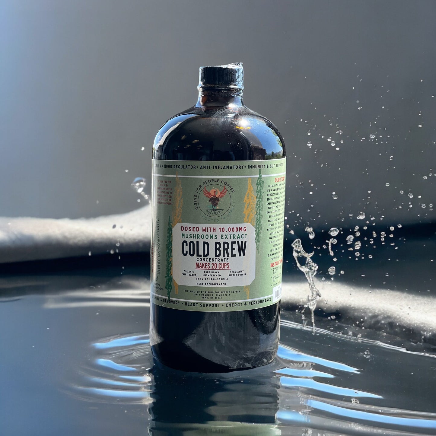 Happy Mushroom concentrated Cold Brew coffee - Concordia Style Boutique