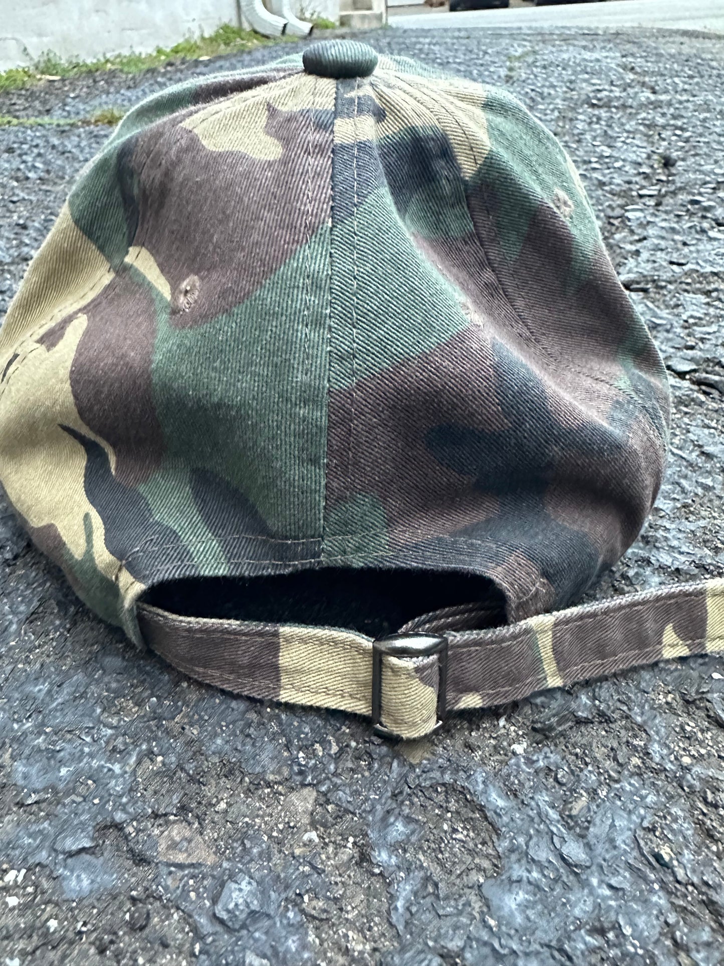 GOD'S WORK- Camouflage Distressed Hat - Concordia Style Boutique