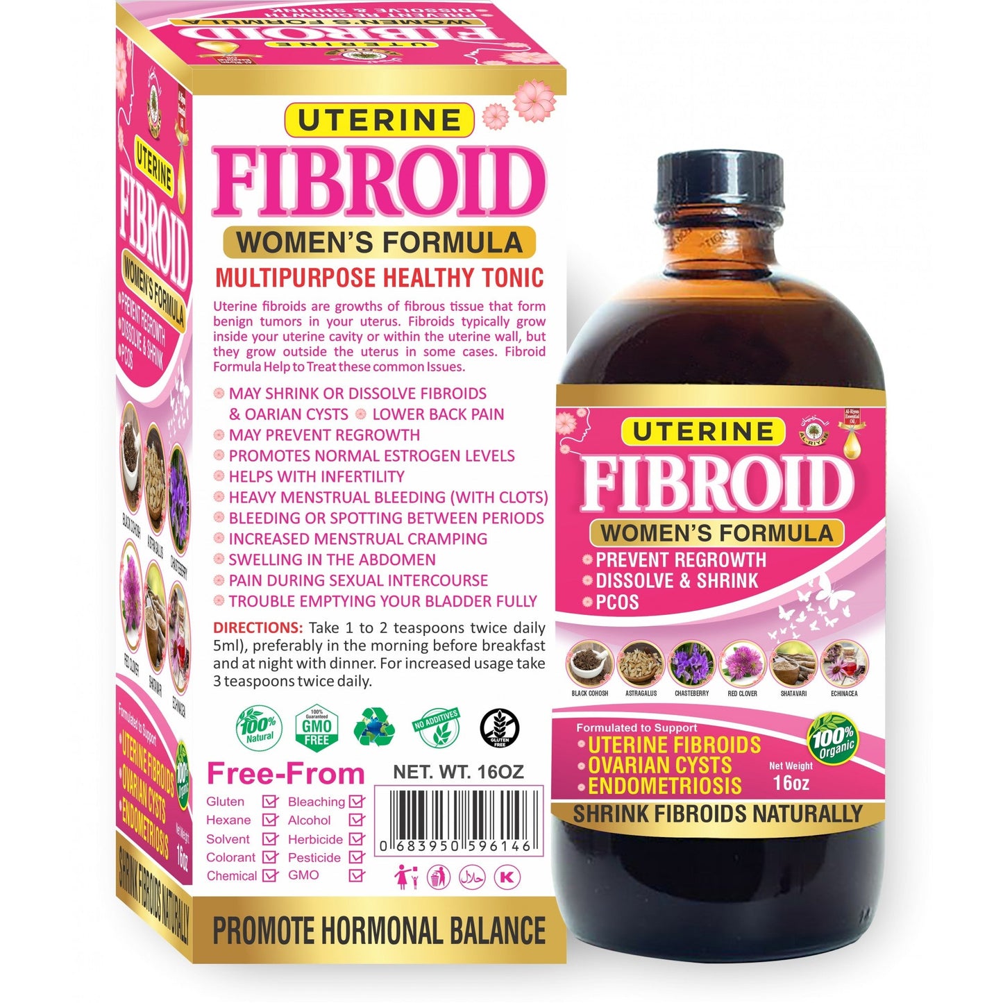 Organic Fibroid Bitters 16oz