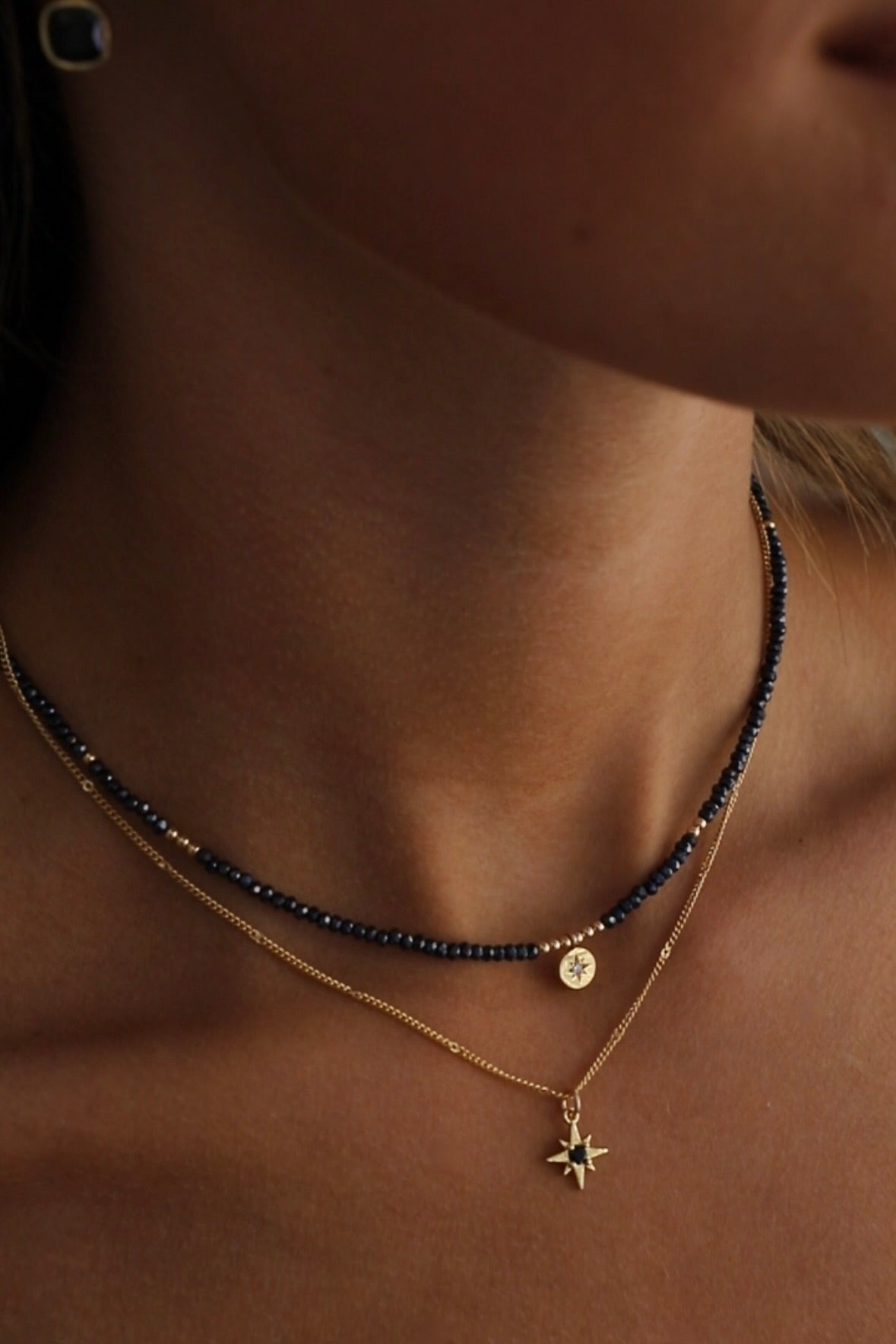 PETITE BLACK STARBURST NECKLACE - Concordia Style Boutique