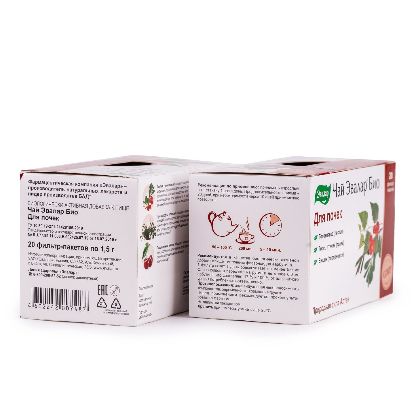 Bearberry Knotweed Cherry Herbal Tea – 20 Tea Bags - Concordia Style Boutique
