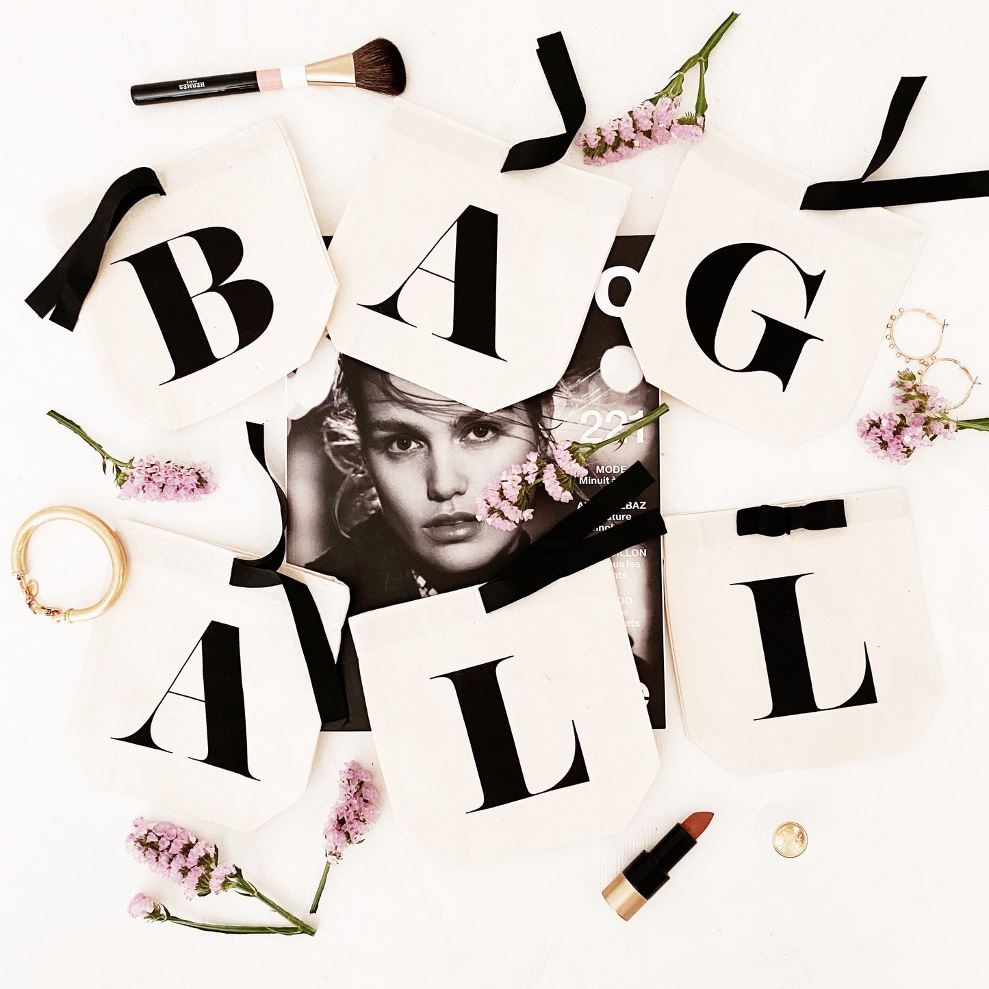 Small Letter Bags Classic, Cream - Concordia Style Boutique