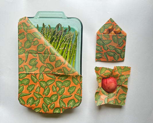 Beeswax Food Wrap - Kalo Print - Concordia Style Boutique