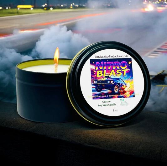 NITRO Blast - Race Fuel Scented Candle - Custom Requested - POTENT & INTENSE - Concordia Style Boutique