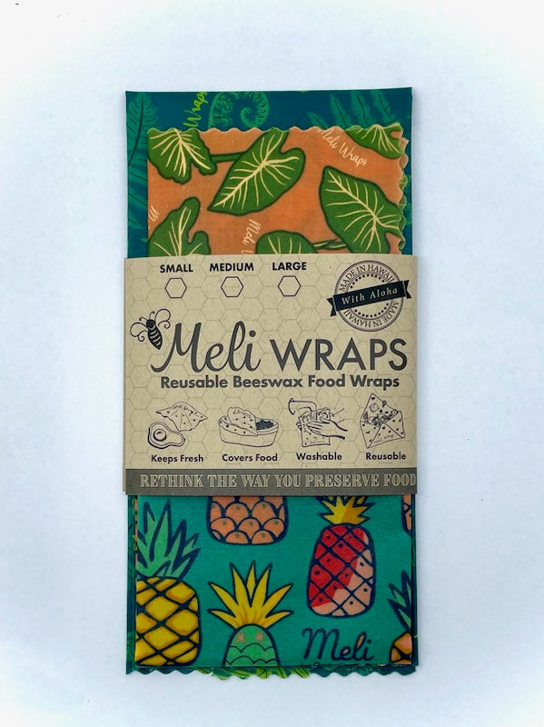 Beeswax Wrap Variety Pack - Hawaiiana Print - Concordia Style Boutique