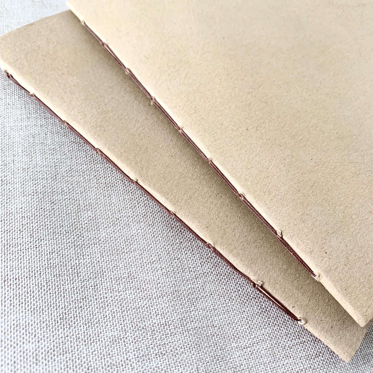 Composition Kraft Travelers Notebook Insert - A6 - Composition Ruled - Fountain Pen Friendly Notebook - Hand-Stitched Binding