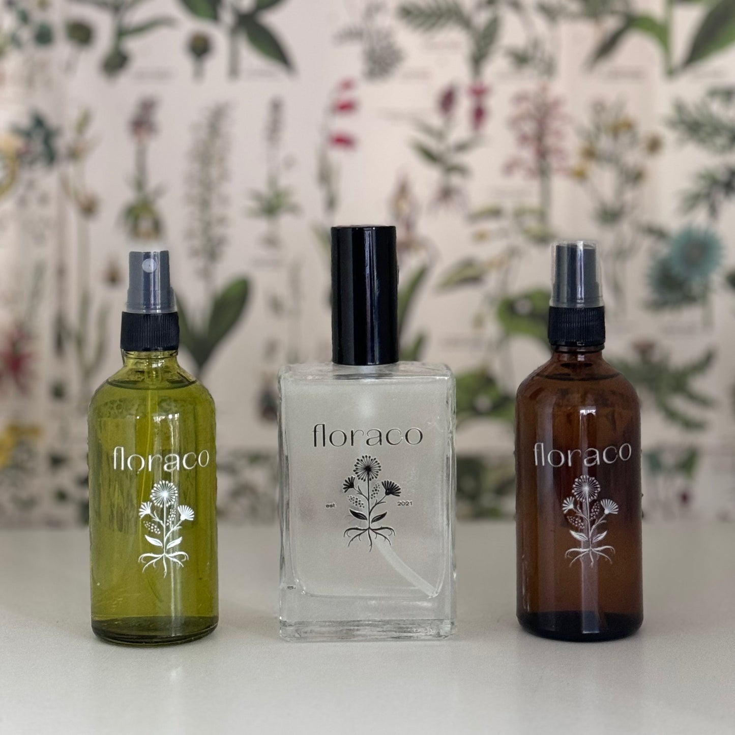 Floraco Wildflower Essence: Body + Room Spray, Cedarwood, Sandalwood, Iris and Cardamom