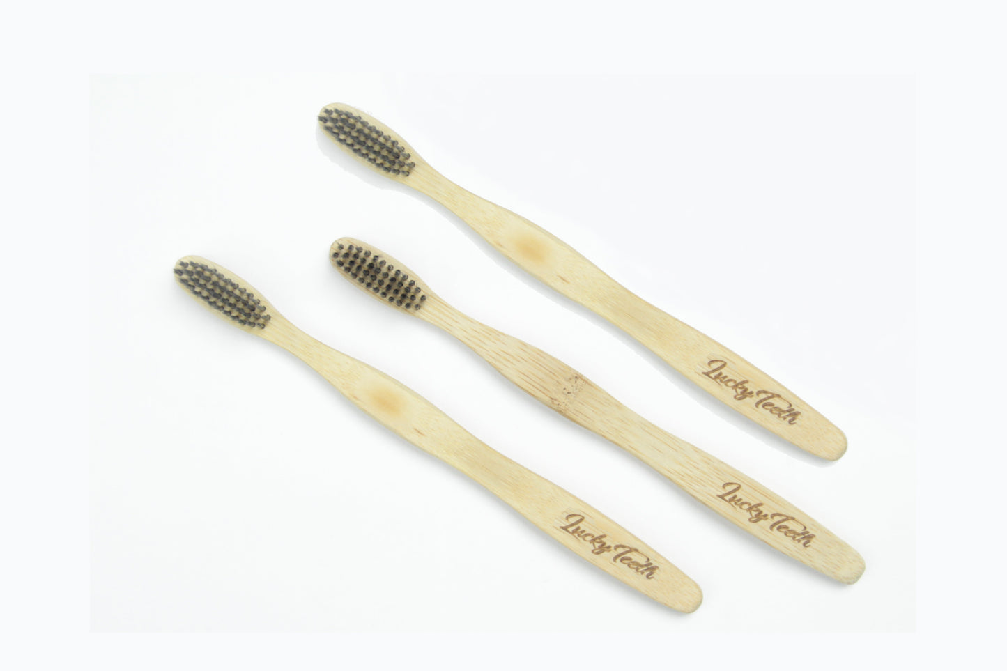 Bamboo Toothbrush With Charcoal Bristles - Soft Bristles, BPA and Phthalates Free