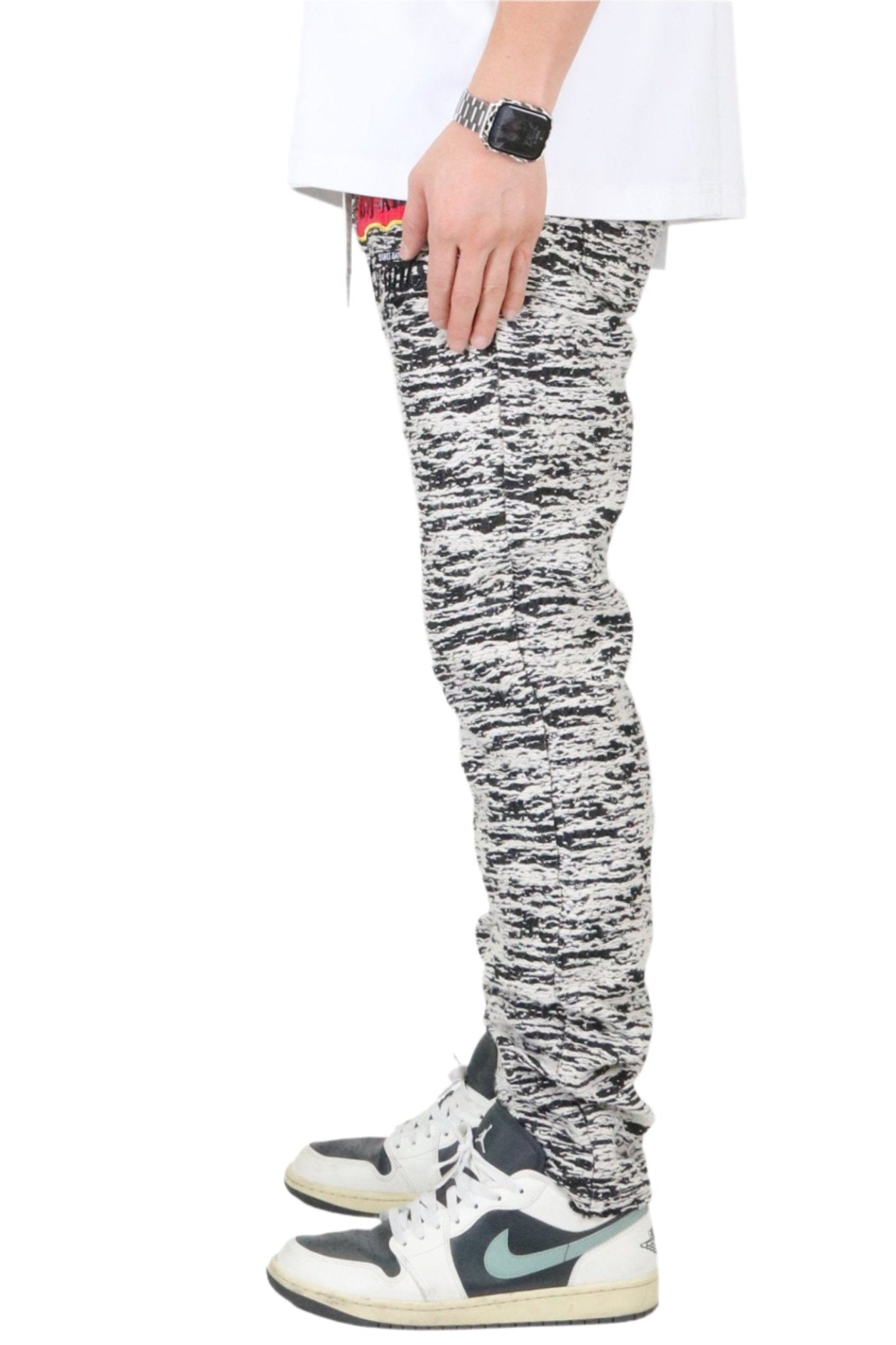 KIRK Men's premium jacquard pattern slim fit denim pant - Concordia Style Boutique