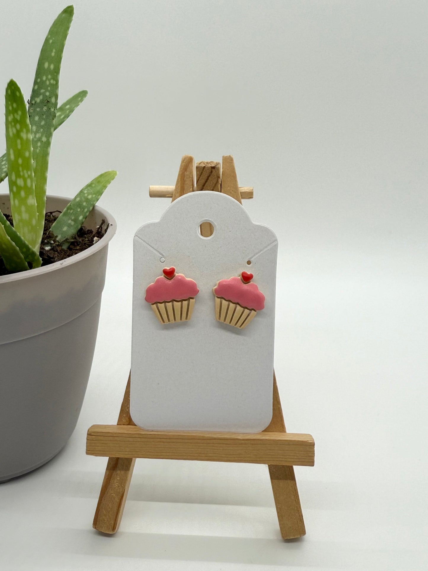 Cupcakes - Polymer Clay Studs