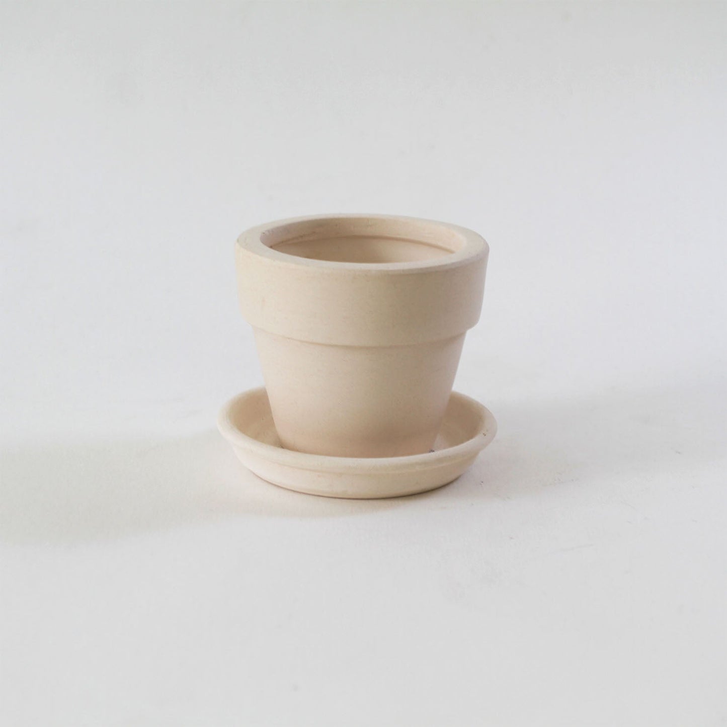 2'' White Clay Pot
