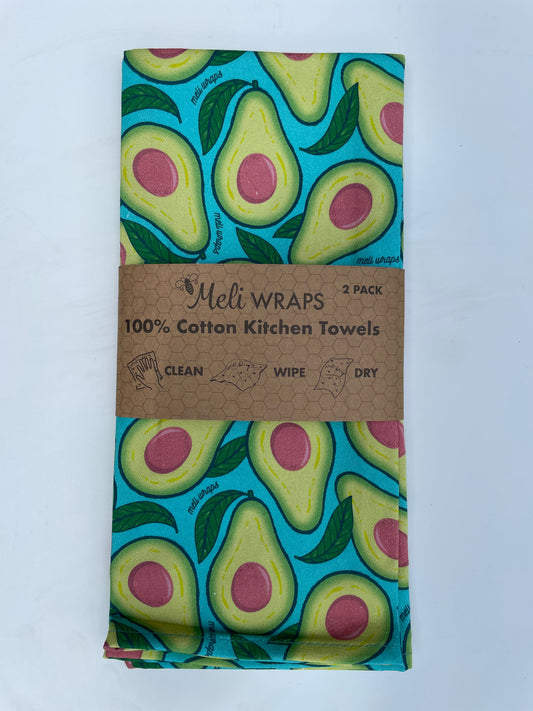 Avocado Kitchen Towel Set of 2 100% Cotton - Concordia Style Boutique