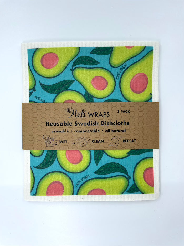 Avocado Swedish Dish Cloth Set of 3 - Concordia Style Boutique