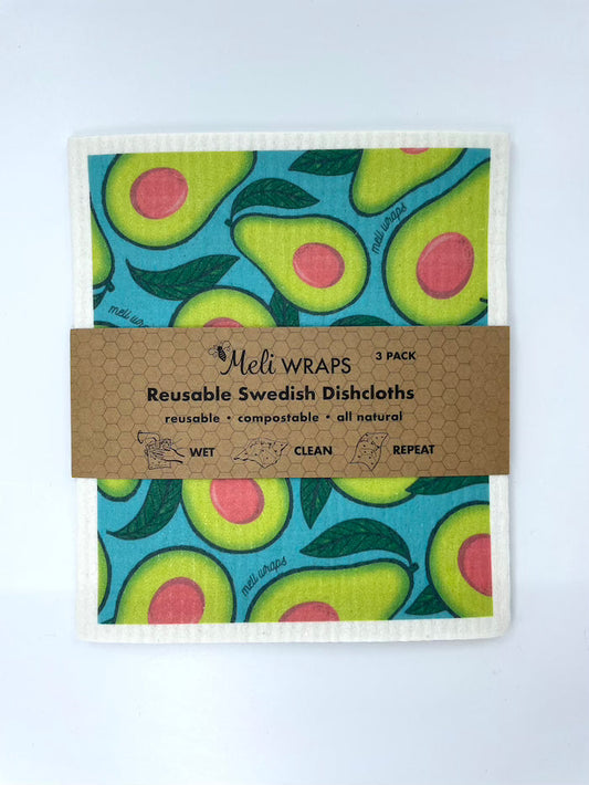 Avocado Swedish Dish Cloth Set of 3 - Concordia Style Boutique