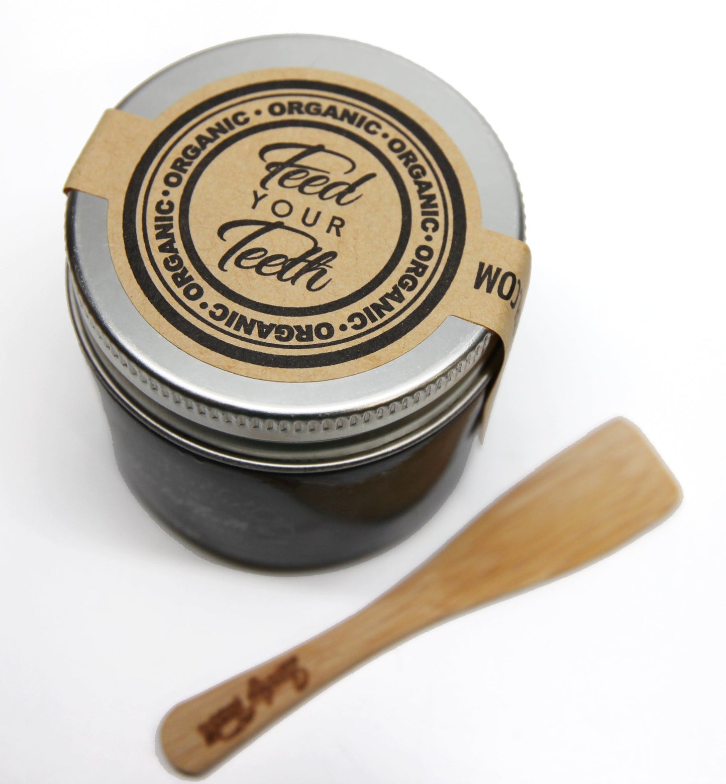Organic Charcoal Toothpaste XTRA Whitening in Glass Jar - Eco Friendly Teeth Whitening