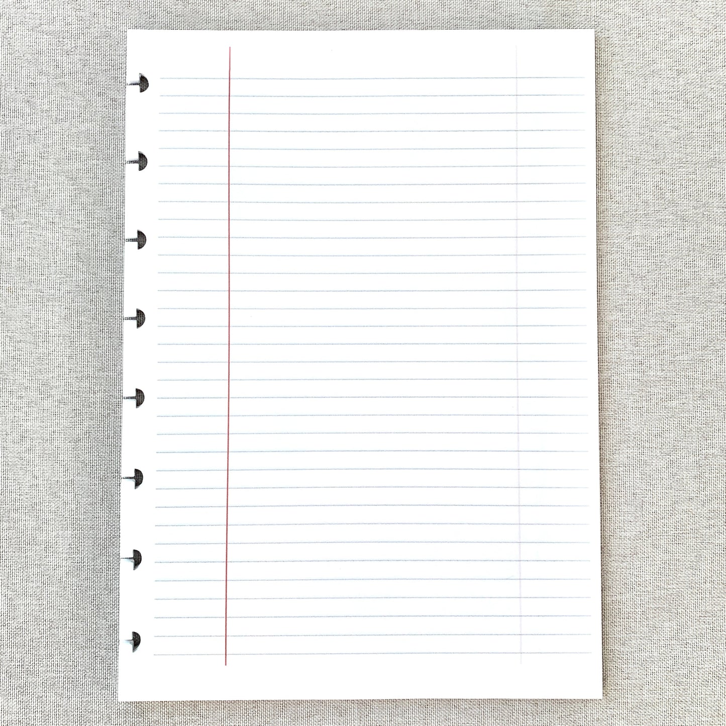 Composition Lined Discbound Notebook Insert - A5 - Lined - Fountain Pen Friendly Paper
