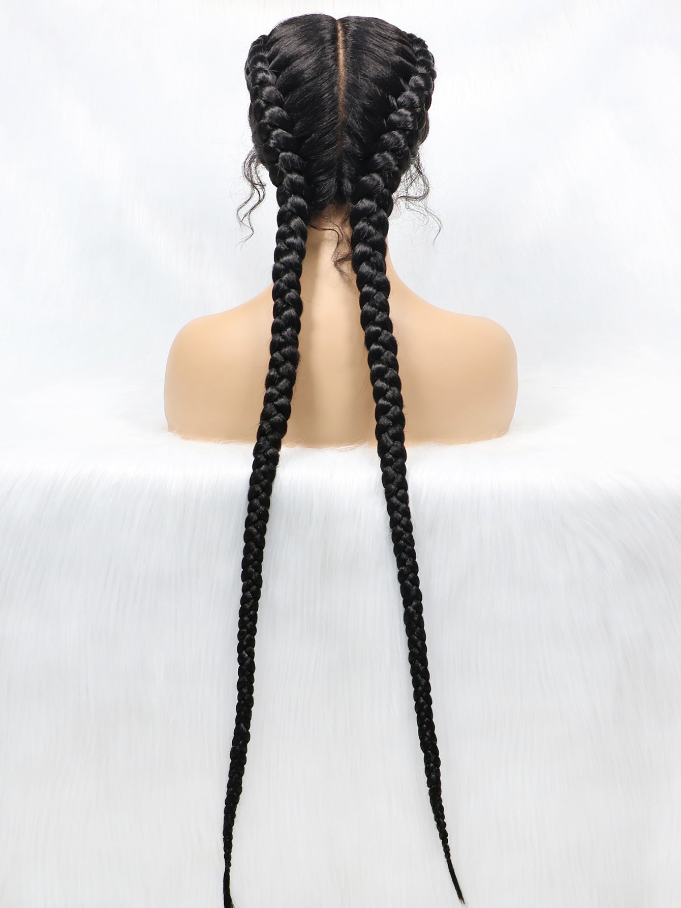 Get this look with JBextension 40" Lace Front Box Braided Wigs with Baby Hair - Zendaya
