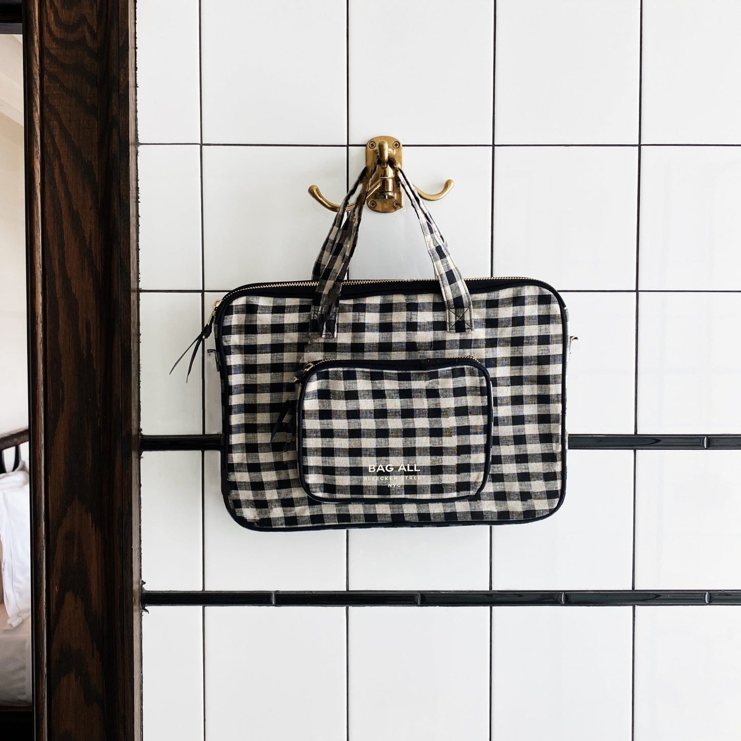 Laptop Case 13", Handle & Charger Pocket, Gingham - Premium 5620 - Luggage & Bags > Luggage Accessories > Packing Organizers from Bag-all - Just $27! Shop now at Concordia Style Boutique