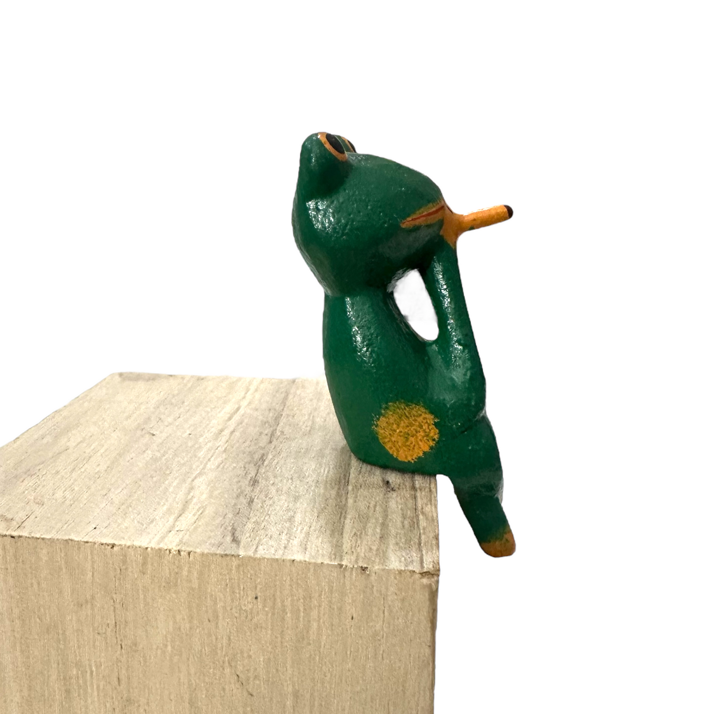 Shelf Sitting Wooden Frog Figurine Decoration - Concordia Style Boutique