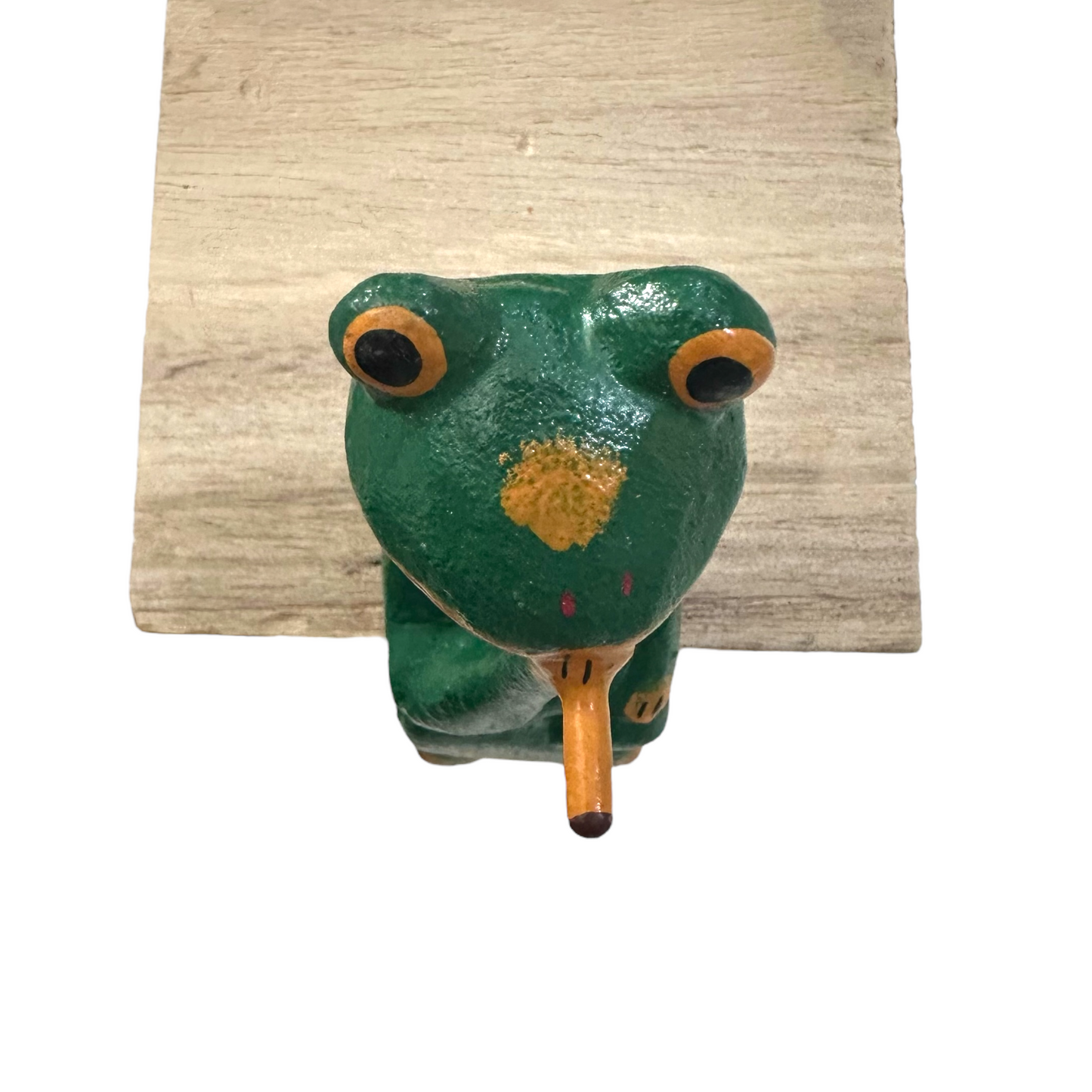 Shelf Sitting Wooden Frog Figurine Decoration - Concordia Style Boutique