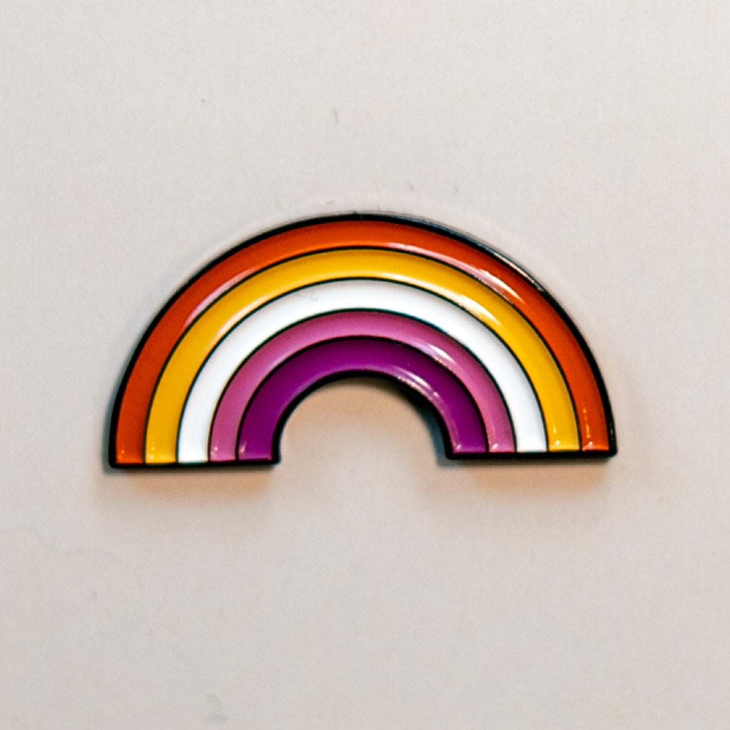 Lesbian Rainbow Enamel Pin