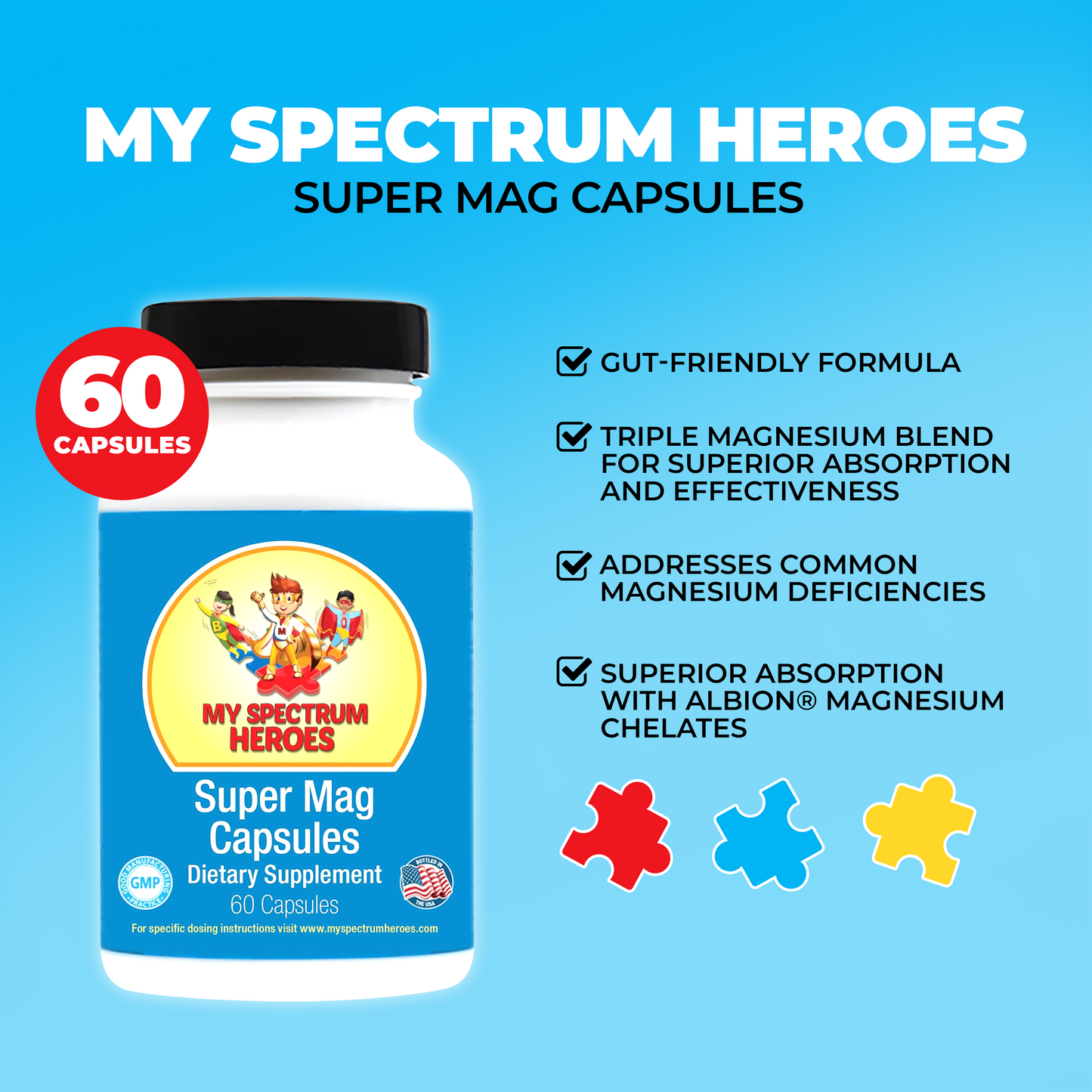 Super Mag Capsules Dietary Supplement - Concordia Style Boutique