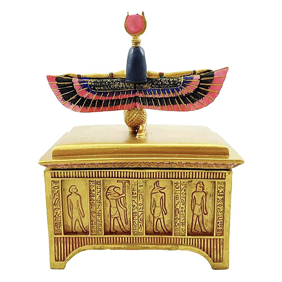 Egyptian Goddess Isis with Open Wings Trinket Box - Concordia Style Boutique