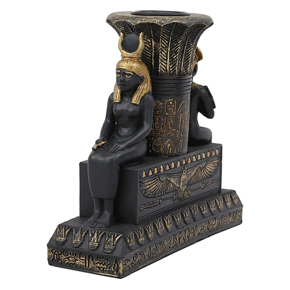 Isis and Osiris Pillar Candle Holder - Concordia Style Boutique