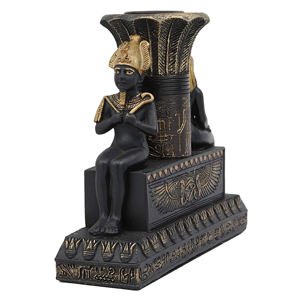 Isis and Osiris Pillar Candle Holder - Concordia Style Boutique