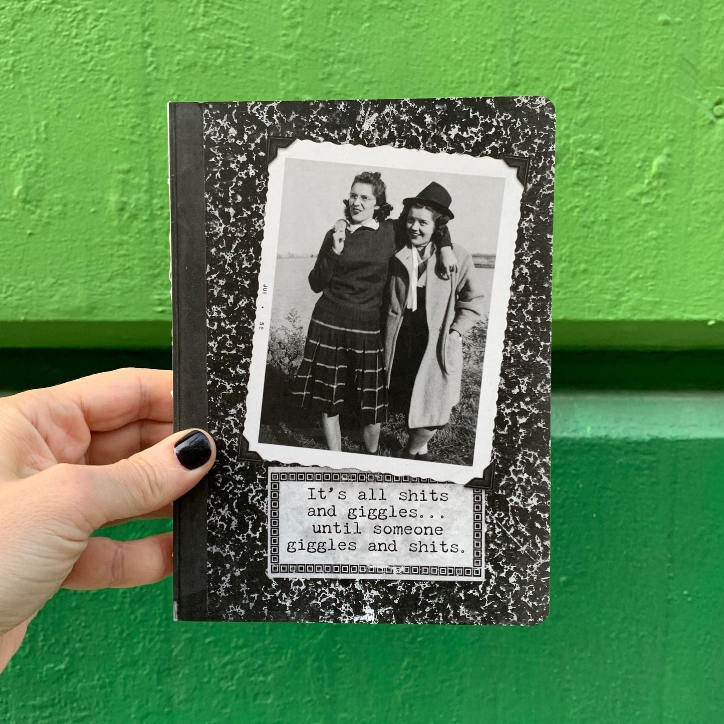 It's All Shits & Giggles Double-Sided Journal | 160 Lined Pages Vintage Notebook - Premium Notebooks & Notepads from The Bullish Store - Just $12.95! Shop now at Concordia Style Boutique