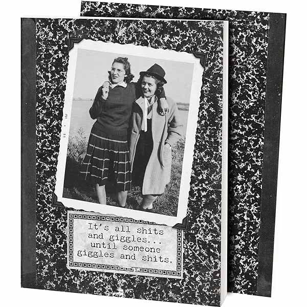 It's All Shits & Giggles Double-Sided Journal | 160 Lined Pages Vintage Notebook - Premium Notebooks & Notepads from The Bullish Store - Just $12.95! Shop now at Concordia Style Boutique