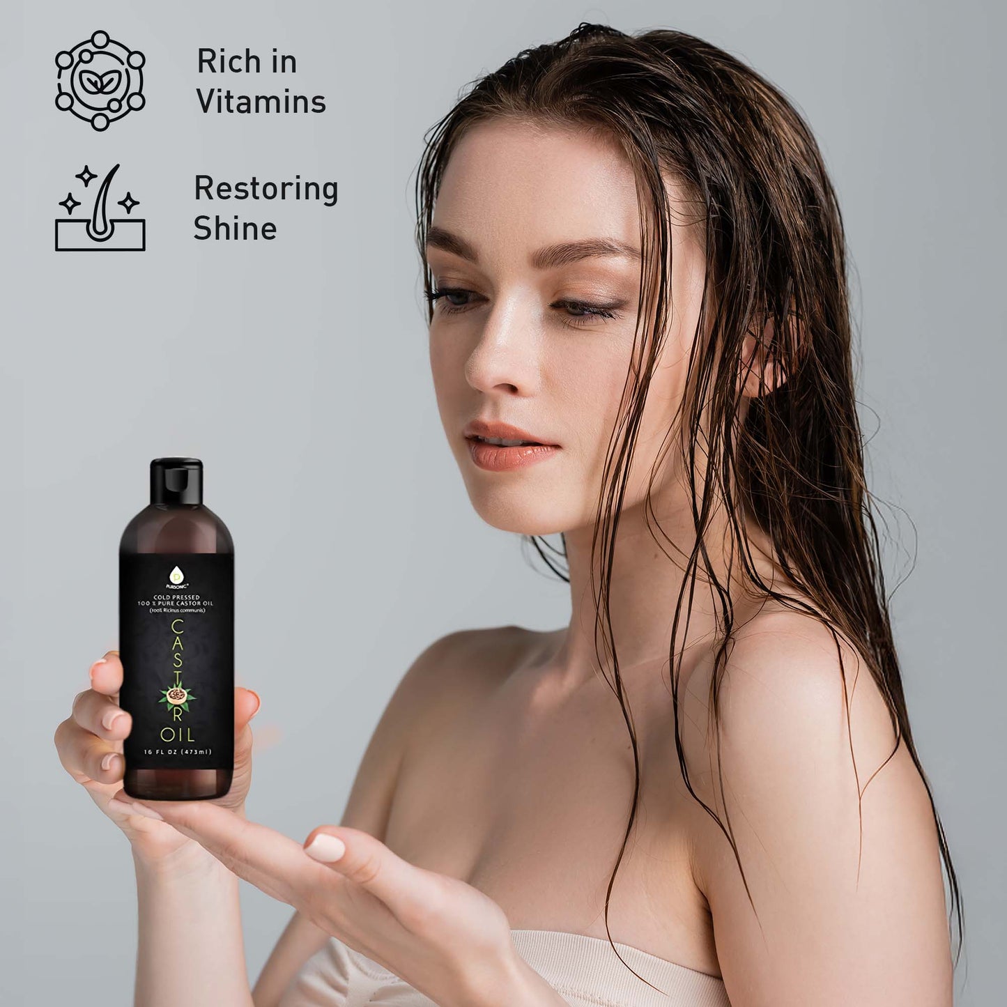 Pursonic Essential Oils & Skin Care Mega Bundle – 100% Pure Golden Jojoba Oil, Rosehip Oil, Sweet Almond Oil, Fractionated Coconut Oil, and Castor Oil - Concordia Style Boutique