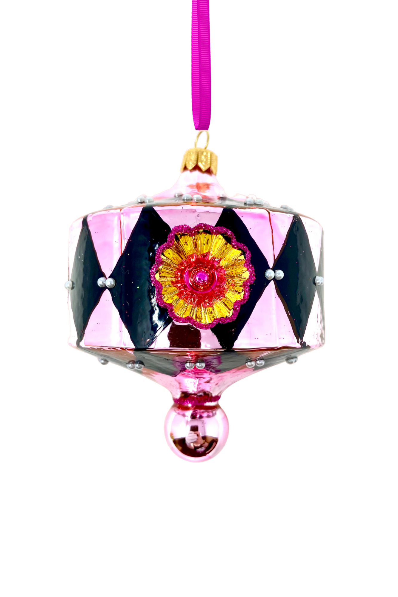 Jubilee Reflector Glass Ornament