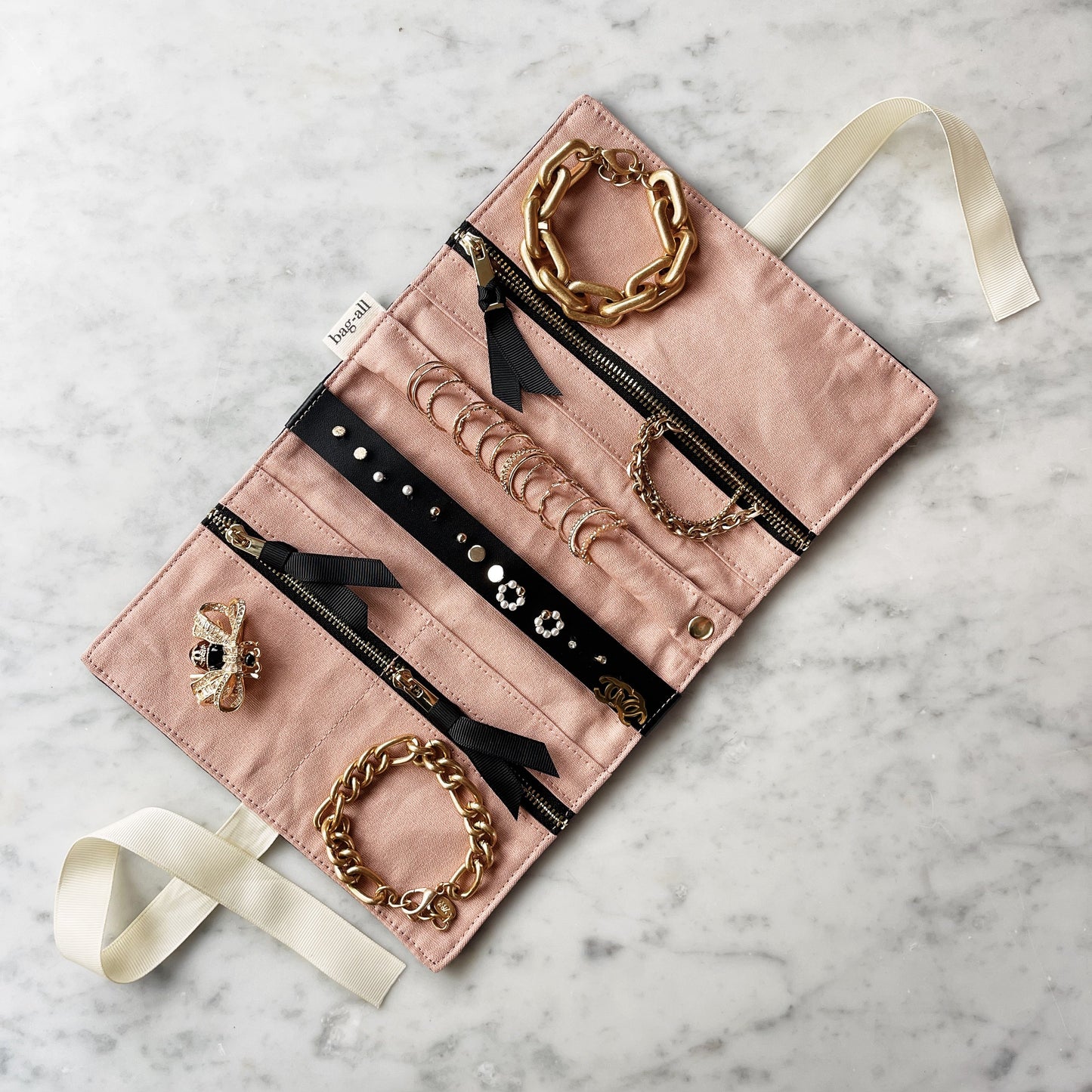 Couture Jewelry Roll, Medium, Black - Concordia Style Boutique