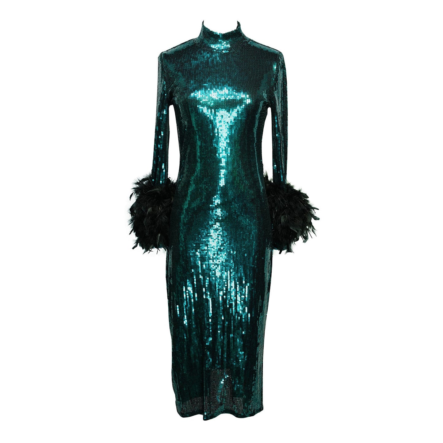 Julianne Dress in Gooseberry Sequin