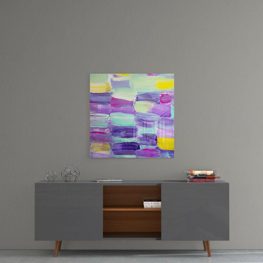 Abstract Glass Wall Art