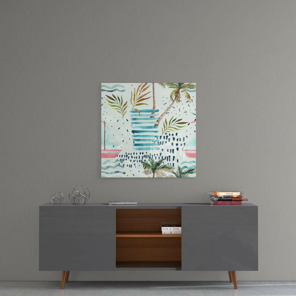 Abstract Glass Wall Art