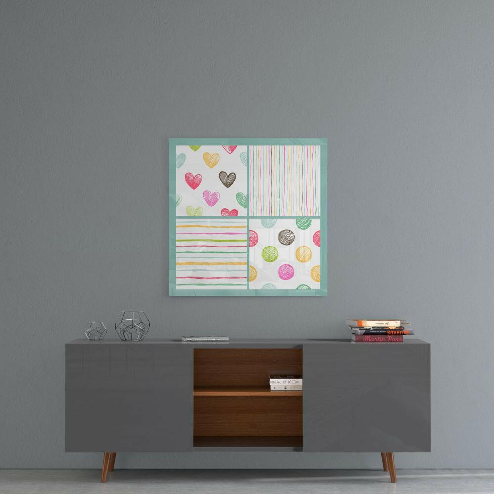 Abstract Glass Wall Art