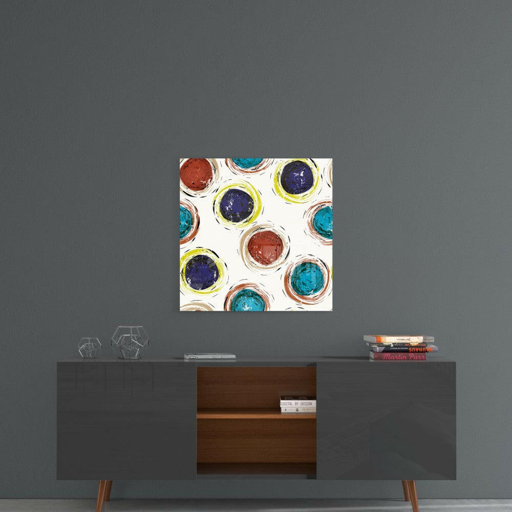Colored Cores Glass Wall Art