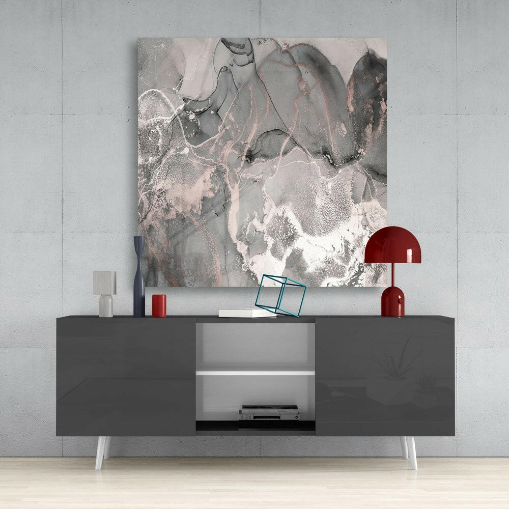 Abstract Glass Wall Art